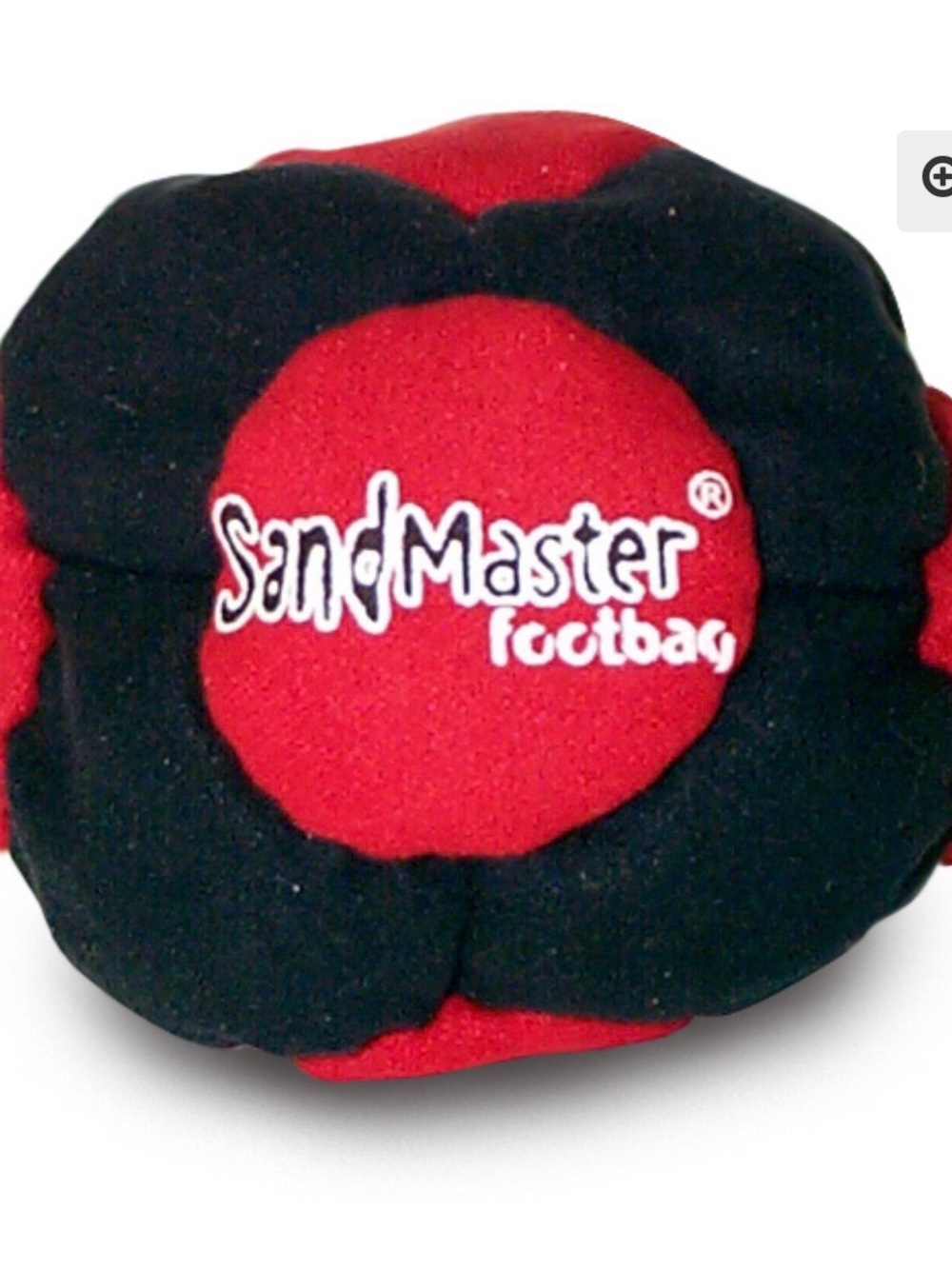 World Footbag SandMaster Hacky Sack  Red and Black